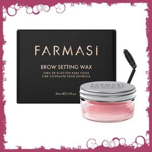 NIB Large 1.7oz Jar Farmasi Eyebrow Styling Wax w/Brush